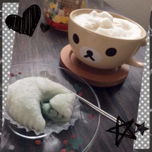 ニルギリ豆乳ホイップ乗せ with モチクリーム チョコミント