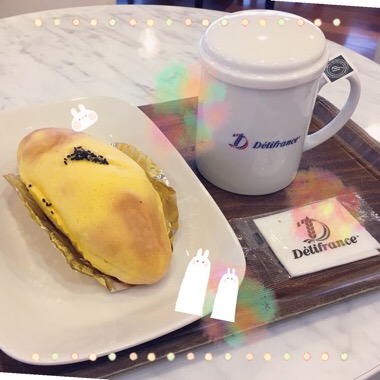 ダージリン with スイートポテトパン Delifrance 軽井沢