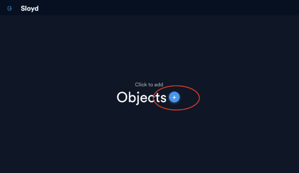3Dモデル生成ツールSloyd初期画面
