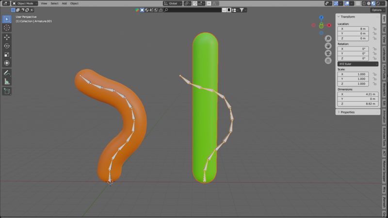 ウェイトコピーしたいモデルを空のグループで関連付け