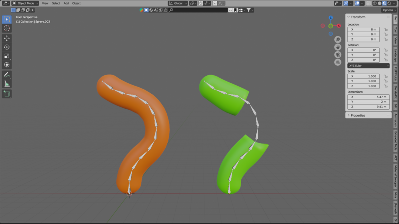 
データ転送モディファイアー適用図（トポロジーが異なる場合）