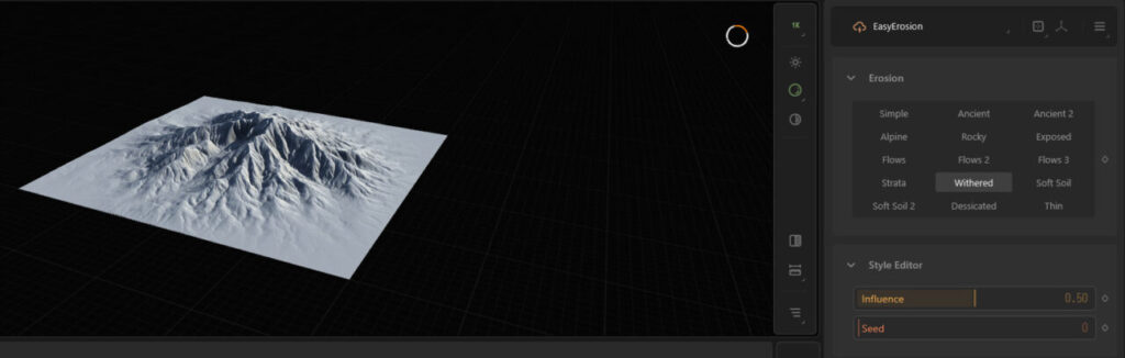 GaeaのEasyErosionのプロパティ設定