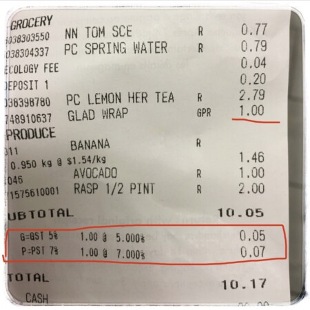 バンクーバーの税金 GSTとPST