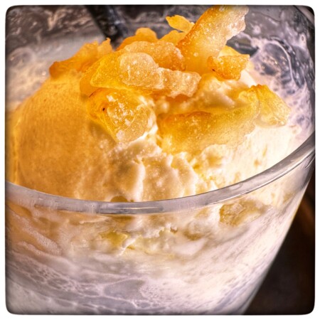 ひがし茶屋街のはゆわ　ゆず蜜ソーダフロート