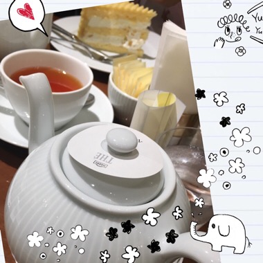 ハーブスモンブランとオレンジセイロンティー