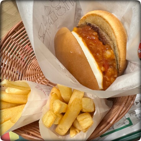 白いモスバーガー