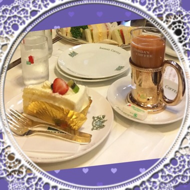 イノダコーヒーのショートケーキ