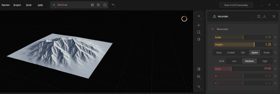 Gaeaのノードのプロパティ設定