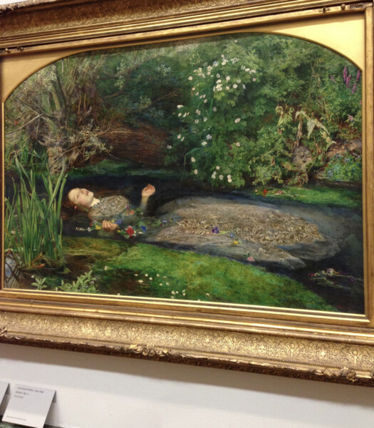 テートブリテンに飾られているオフィーリア