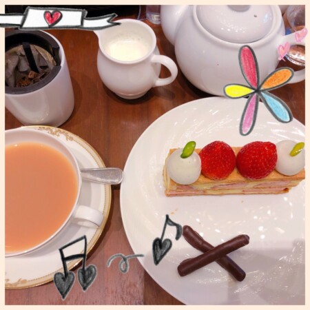 Ronnefeldt ロンネフェルト　ストロベリーフィールド with 苺のミルフィーユ in シェラトン横浜