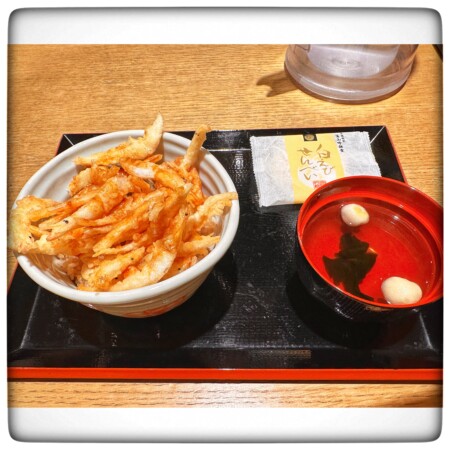 白えび亭のおすすめセット白えび天丼