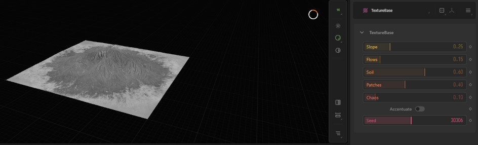 GaeaのTextureBaseのプロパティ設定