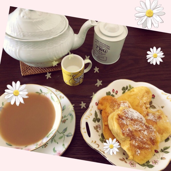 TWG 1837 BLACK TEA with ふわふわパンケーキ